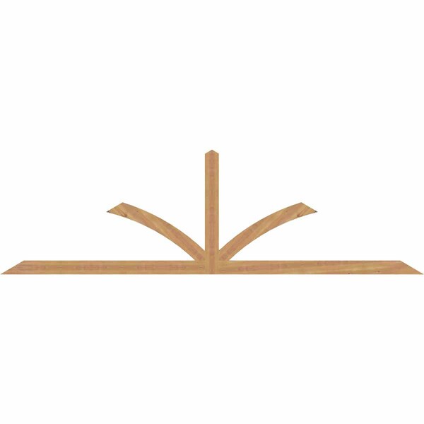 Ekena Millwork Richland Timber Gable Bracket, Western Red Cedar, 108"W x 31 1/2"H x 1 1/2"D x 3 1/2"F, 7/12 Pitch GBW108X31X0204RIC00SWR - main